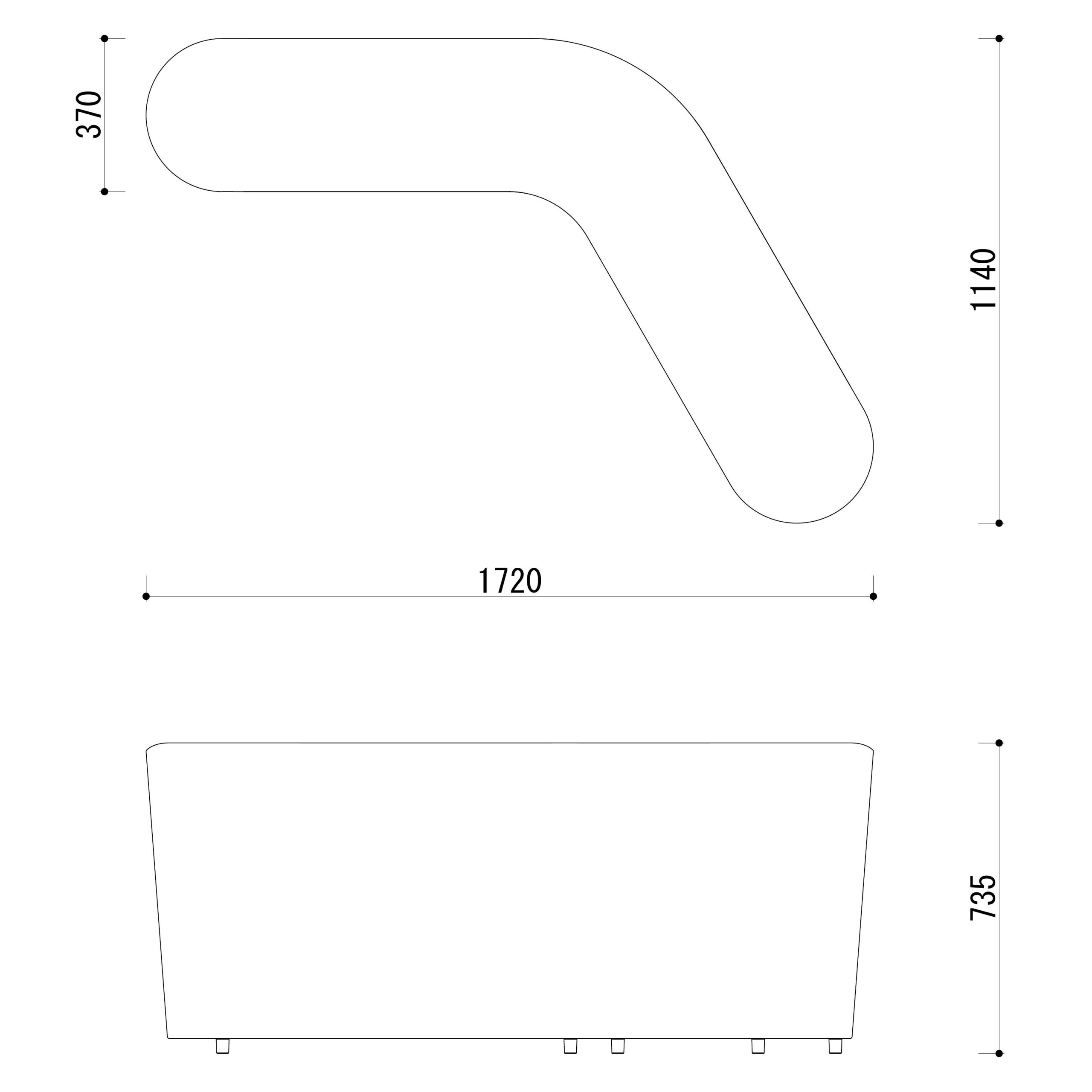 ミュージアム　ロビーベンチ　図面