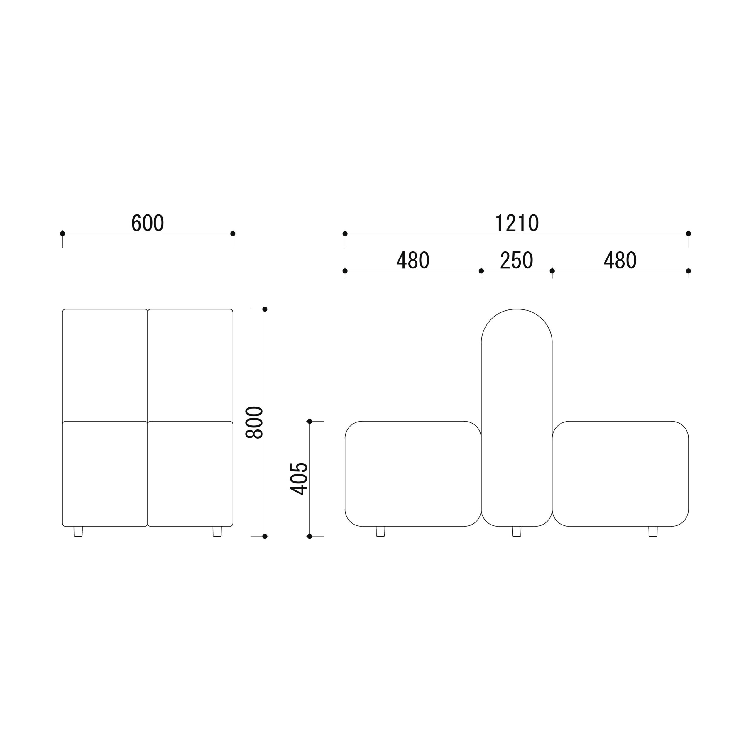 クリニック　ロビー　ソファ　図面