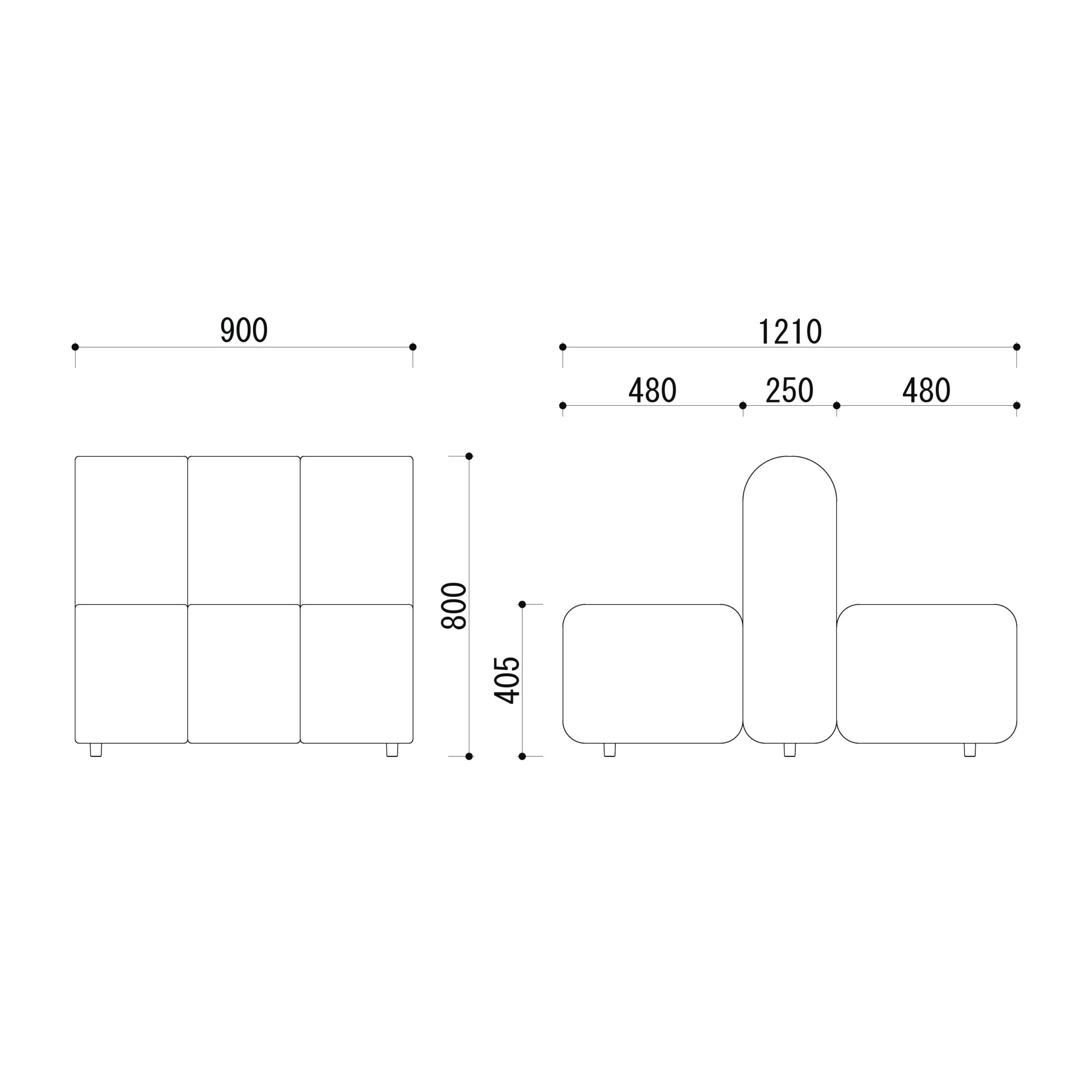 クリニック　ロビー　ソファ　図面