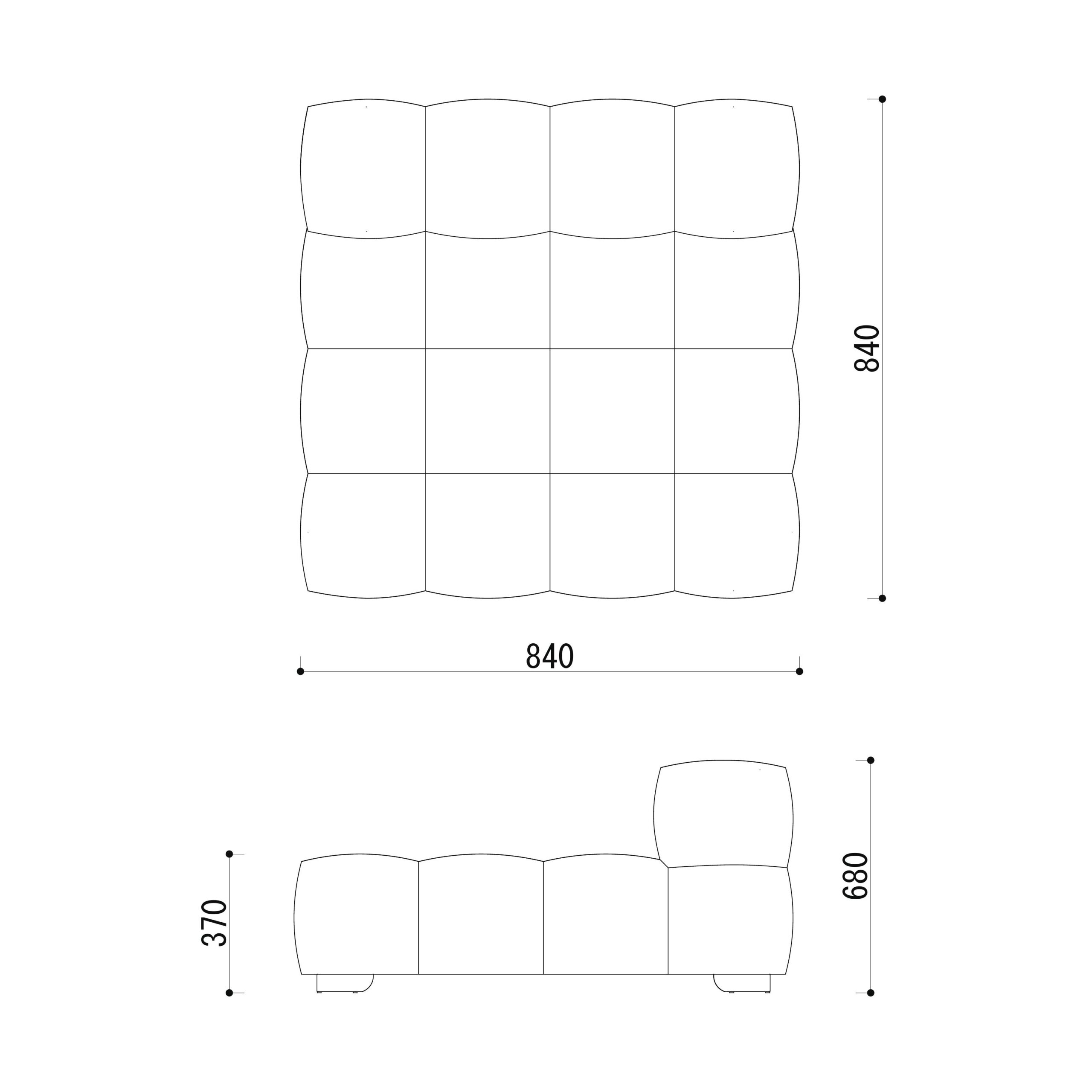 ホテル　ロビー　スツール　図面