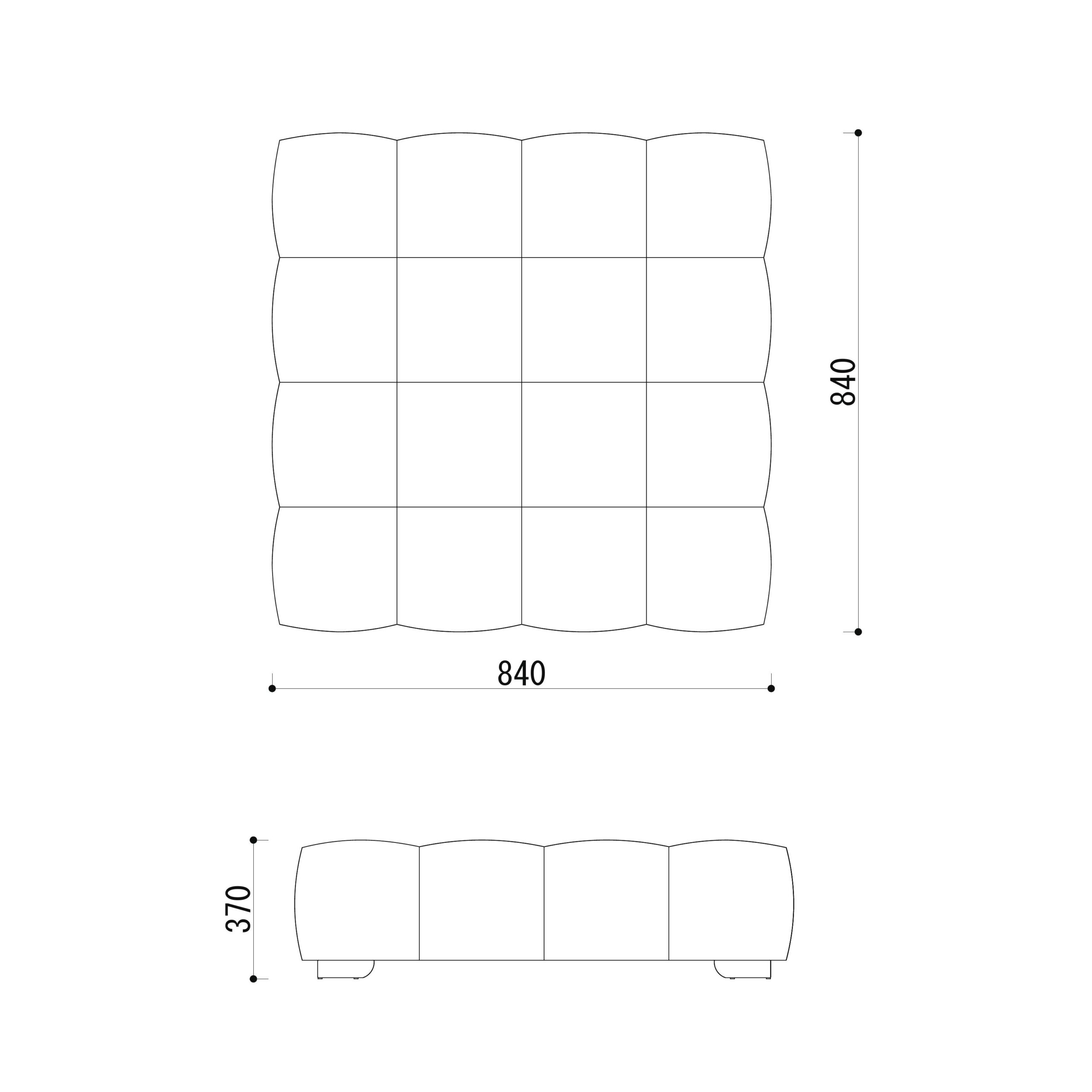 ホテル　ロビー　スツール　図面