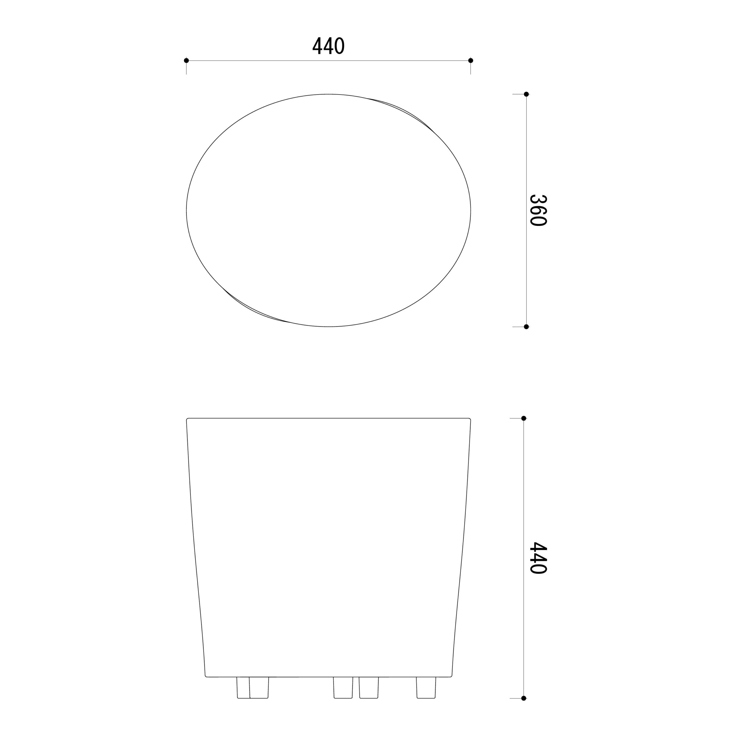 オフィス　ロビー　スツール　図面