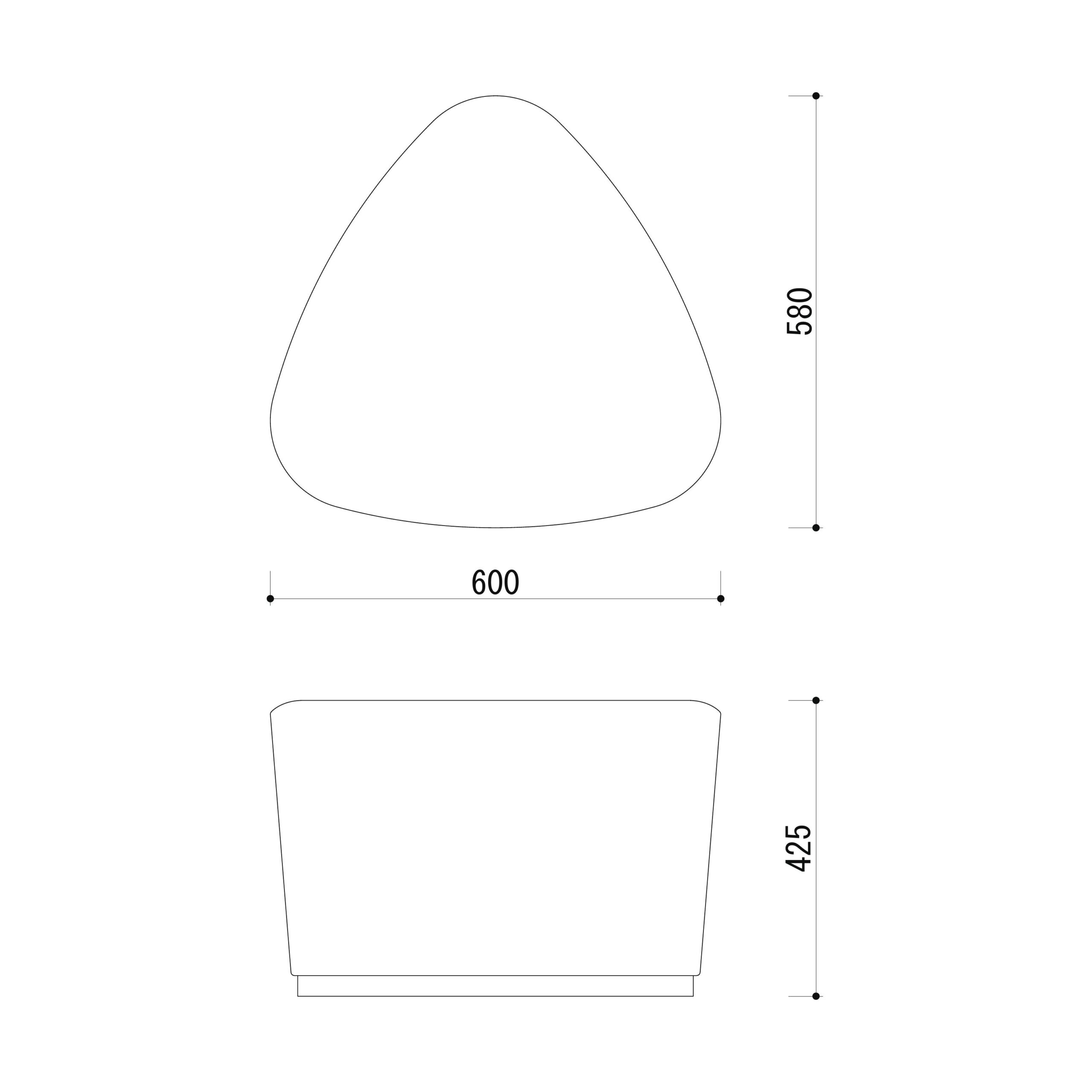 ホテル　ロビー　スツール　図面