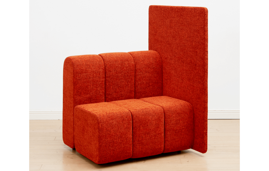 クリニック ロビー パーテーション付ソファ